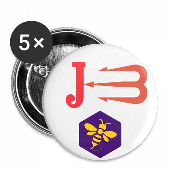 Lot de 5 moyens badges (32 mm)